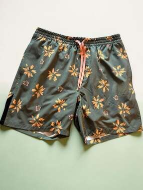 Reellife Floral Print Performance Swim Shorts Size XL